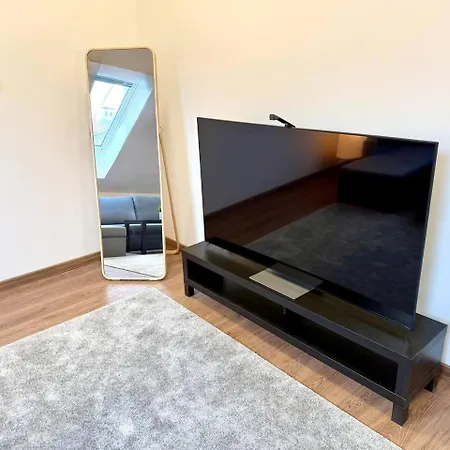 Modern Attic In Old Town | Tv | Washer & Dryer Prag